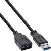 USB3 USB 3.2 Kabel Verlängerung USB-A Stecker / Buchse schwarz 1,5m