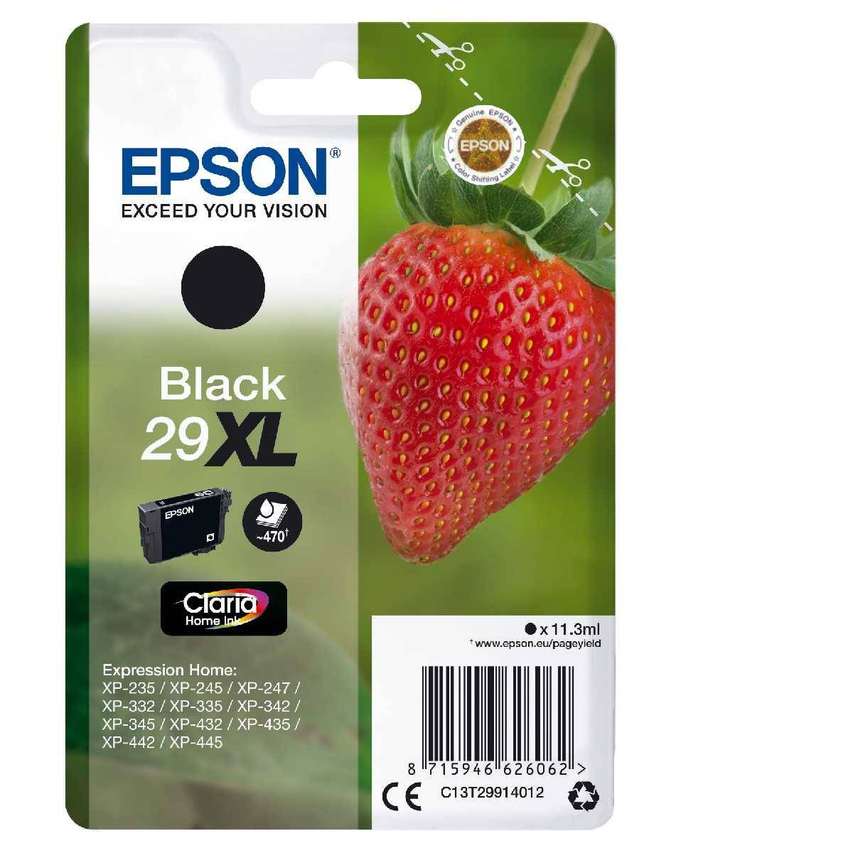 EPSON T2991 BLACK 29XL Erdbeere 470S