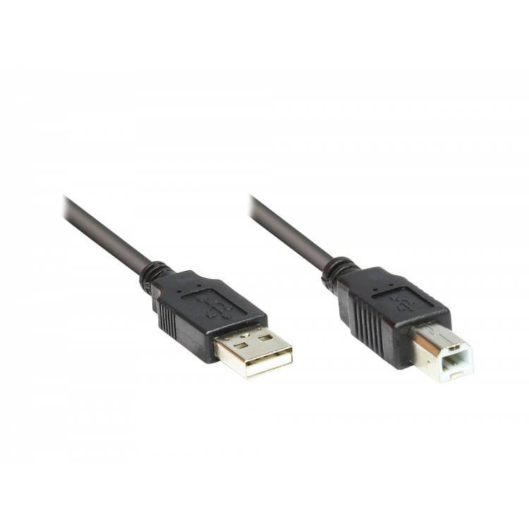 USB2 Kabel GC A/B 1.8m schwarz