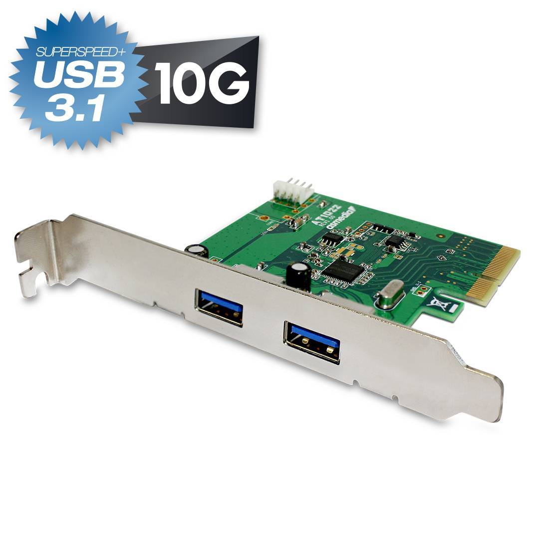 Fantec USB 3.1 2x Typ A PCIe x4