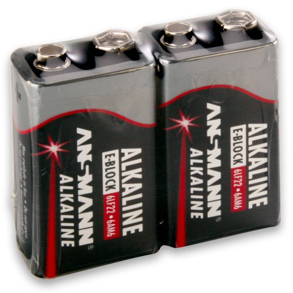 Batterie Ansmann 9V Block 2er shrink