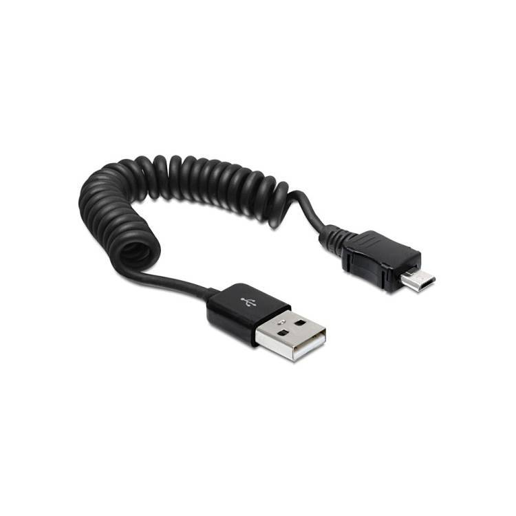USB-A auf micro B 0.2-0.6 20-60cm Spir