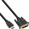30er Bulk-Pack InLine HDMI-DVI Kabel vergoldete Kontakte HDMI Stecker a