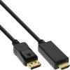 DisplayPort zu HDMI Konverter Kabel 4K/60Hz schwarz 0,3m
