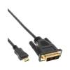 Mini-HDMI zu DVI Kabel HDMI Stecker C zu DVI 18+1 verg. Kontakte