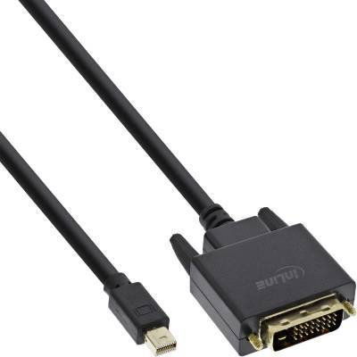 InLine Mini DisplayPort zu DVI Kabel Mini DisplayPort Stecker auf DVI-D 2
