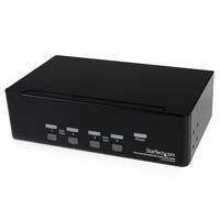 Diverse StarTech.com 4 Port Dual DVI USB KVM Switch/ Umschalter mit Audio und US