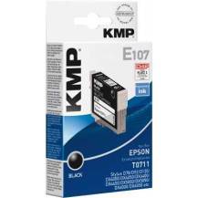 Diverse KMP Patrone Epson T0711 black 245 S. E107 remanufactured