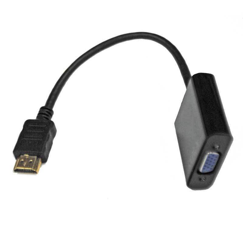 Chromebook Raspberry Pi Schwarz ICZI HDMI auf VGA Kabel Adapter 1080P HDTV Aktiv Audio Übertragung Konverterkabel unterstützt für PC Laptop 