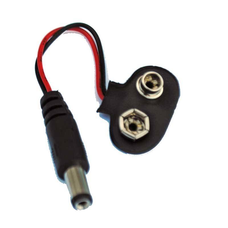 5x 9 Volt Batterie Clip – Block Anschluss Kabel für 9V Blöcke Stecker  Arduino Klemme –