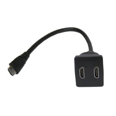 HDMI Y-Kabel 1 x HDMI-Stecker an 2 x HDMI-Buchse Good Connections®