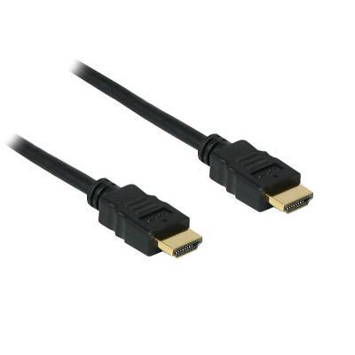Anschlusskabel High-Speed-HDMI®-Kabel mit Ethernet vergoldete Stecker schwarz 1m Good Connection