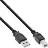 USB2 USB 2.0 Kabel A an B schwarz 1m