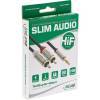 Kabel Cinch Basic Slim Audio Klinke 3,5mm ST an 2x Cinch ST 1m