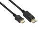 Anschlusskabel DisplayPort 1.2 an HDMI 1.4b 4K @30Hz vergoldete Kontakte,