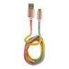 USB2 LC-C-USB-MICRO-1M-3 USB A zu Micro-USB Kabel Regenbogen-Glitz