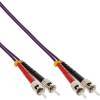 LWL Duplex Kabel ST/ST 50/125µm OM4 0,5m