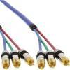 Kabel InLine Cinch RGB VIDEO PREMIUM vergoldete Stecker 3x Cinch S