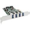 Cardreader Schnittstellenkarte 4x USB 3.0 + 2x SATA 6Gb/s PCIe inkl. Low-P