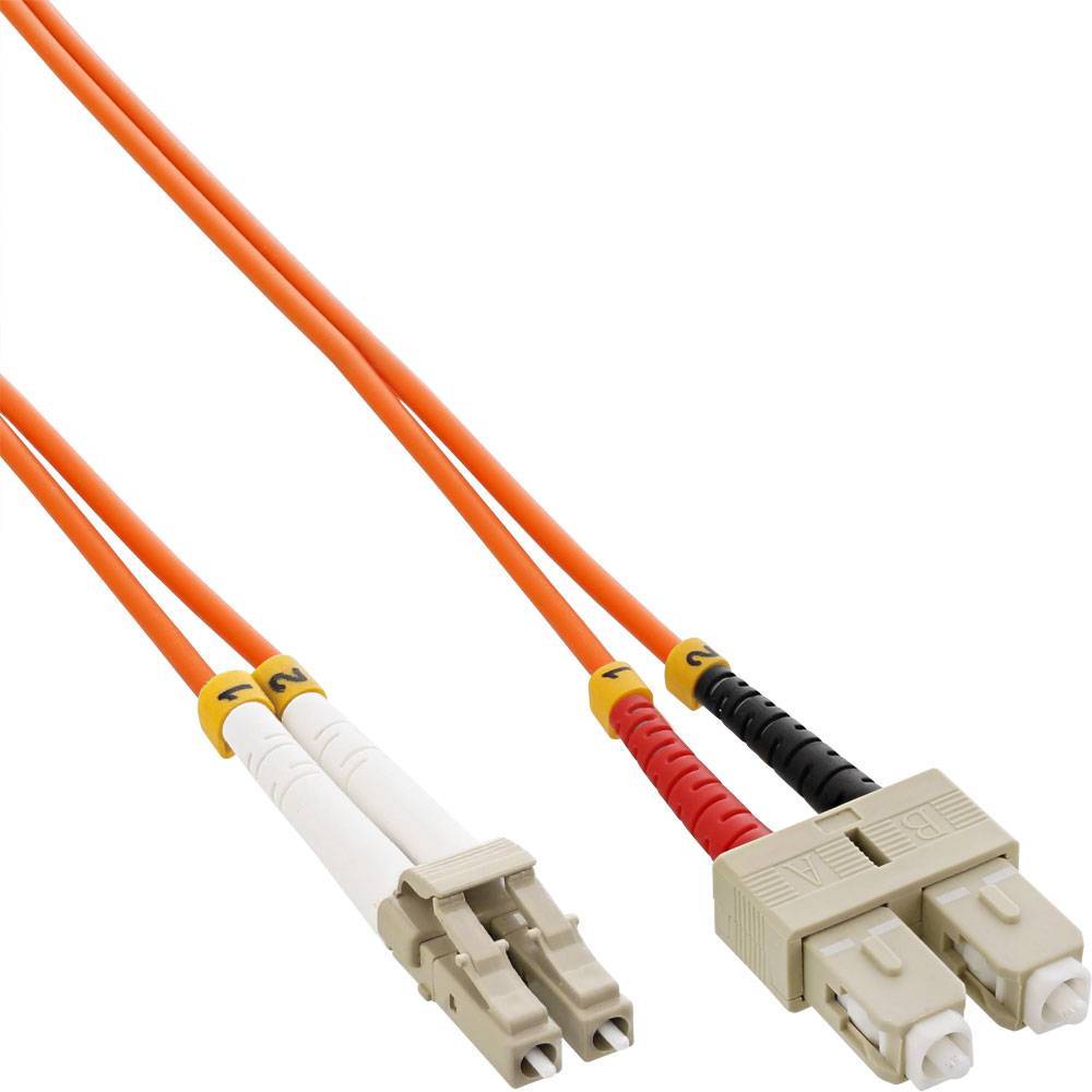 LWL Duplex Kabel LC/SC 50/125µm OM2 7m
