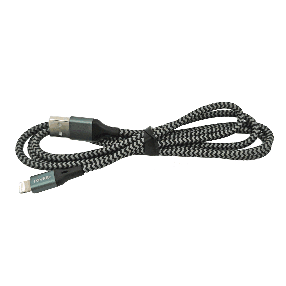 Lightning auf USB 1,2m bulk Nylon schwarz
