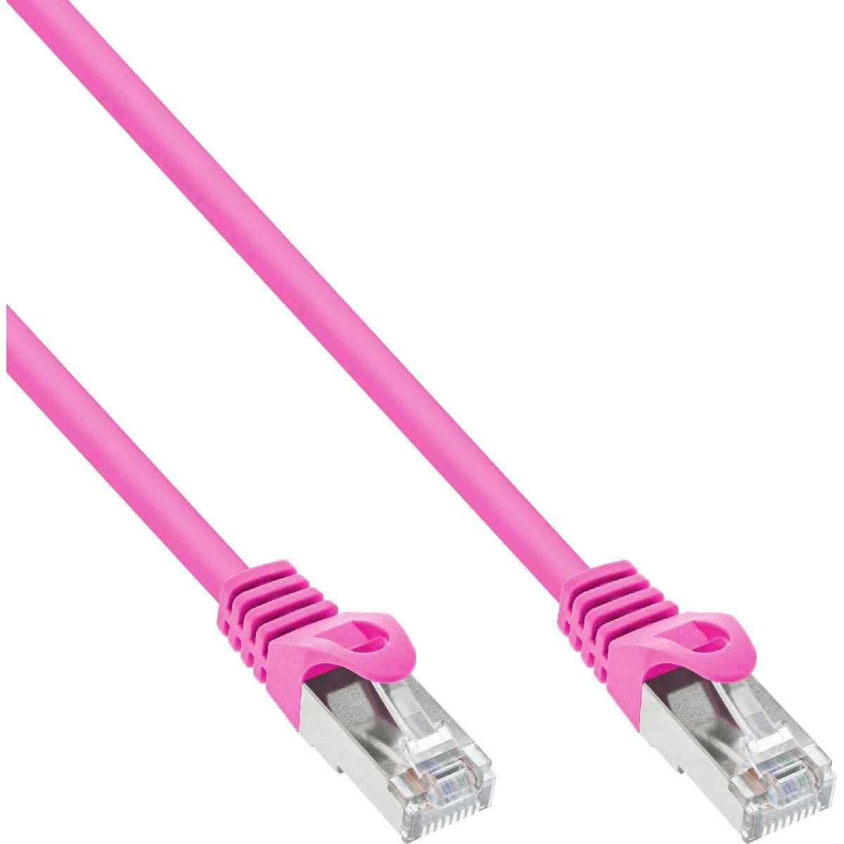 Netzwerkkabel CAT5 Patchkabel SF/UTP Cat.5e pink 0,25m