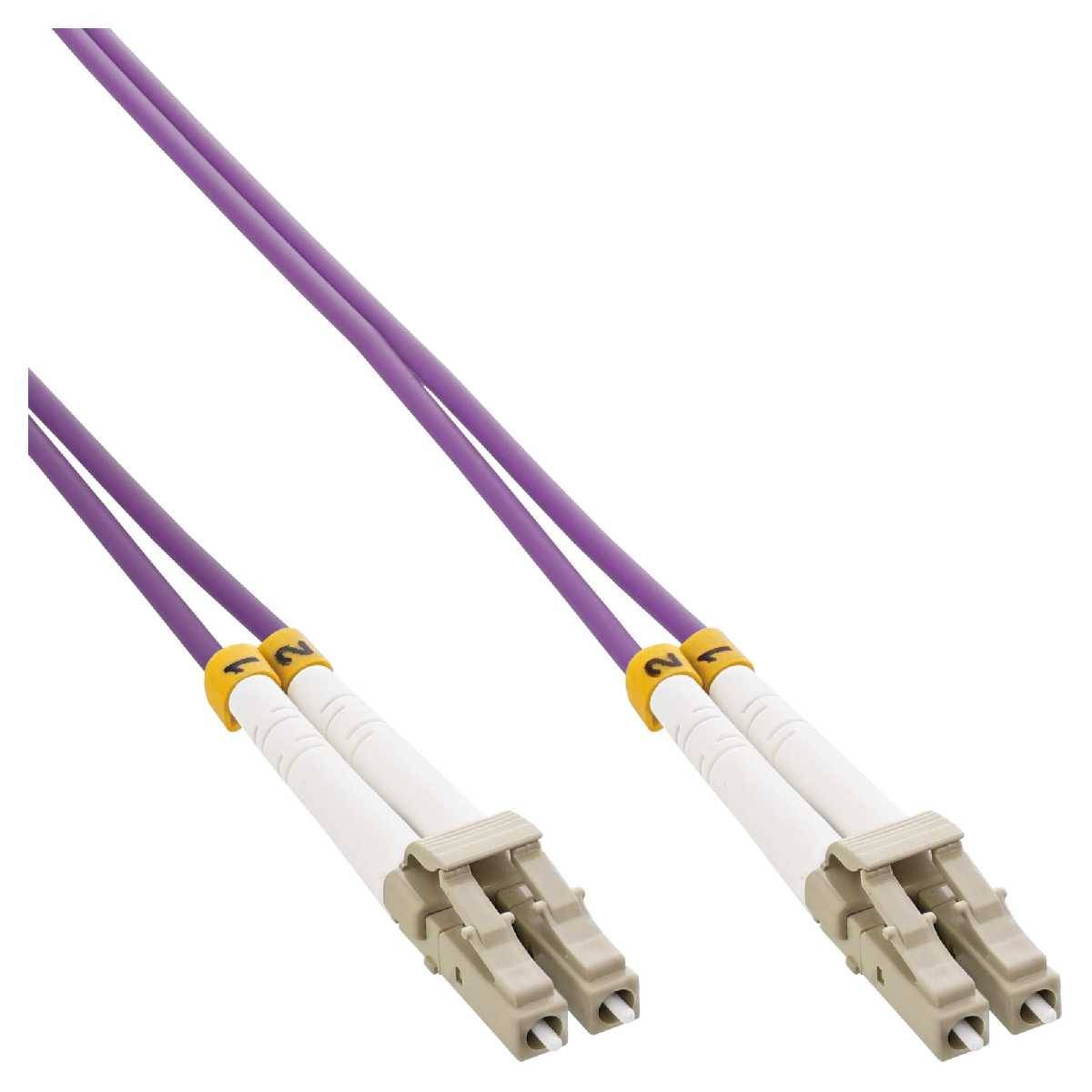 LWL Duplex Kabel LC/LC 50/125µm OM4 0,5m