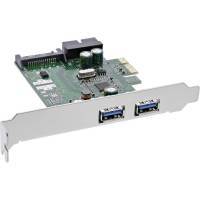 Cardreader Schnittstellenkarte 4x USB 3.0 (2+2) PCIe inkl. Low-Profile Slo