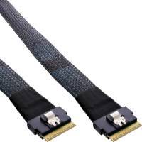 Kabel SATA InLine Slim SAS SFF-8654 8X zu SFF-8654 8X 48 Gb/s 1m