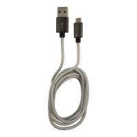 USB2 LC-C-USB-MICRO-1M-1 USB A zu Micro-USB Kabel silber 1m