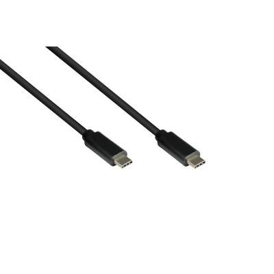 Lade- und Datenkabel USB 3.1 (Gen.1) USB-C™ Stecker beidseitig CU schwarz 1m Good Connections®