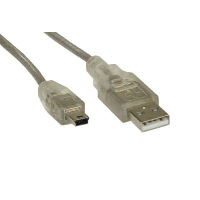 USB Kabel A/A-Mini 5pin 35cm schwarz