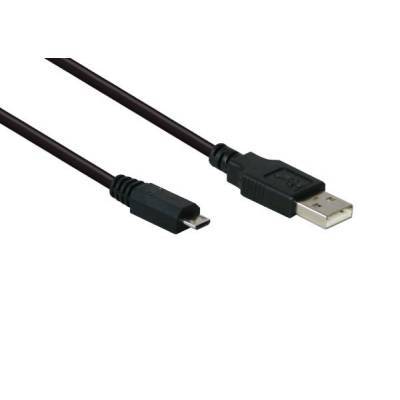 Anschlusskabel USB 2.0 Stecker A an Stecker Micro B schwarz 1,8m Good Connections®