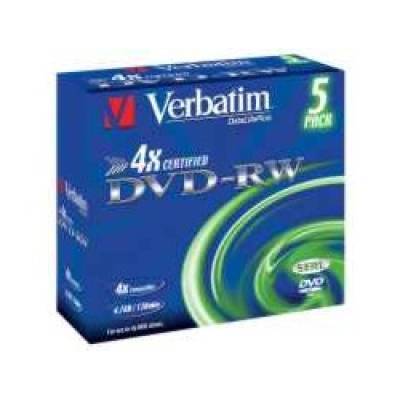DVD-RW 4,7 Verbatim 5er 4x JC
