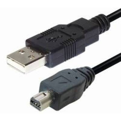 USB Kabel A an Mini-USB Stecker 8-pol Länge: 1m
