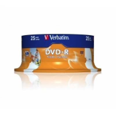 DVD-R 4,7 Verbatim 16x PS 25er print.