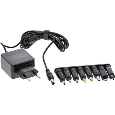 InLine® Universal Steckernetzteil 5V / 15W 8 Wechselstecker Micro-USB USB-C