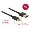 Kabel High Speed HDMI mit Ethernet Stecker A an Stecker Micro-D 3D 4K S