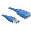 Delock USB3.0 Verlängerung A auf A St/Bu 3.00m blau