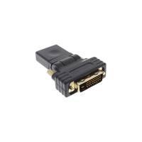 InLine HDMI-DVI Adapter HDMI Buchseauf DVI Stecker flexibler Winkel v