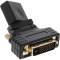 InLine HDMI-DVI Adapter HDMI Buchseauf DVI Stecker flexibler Winkel v