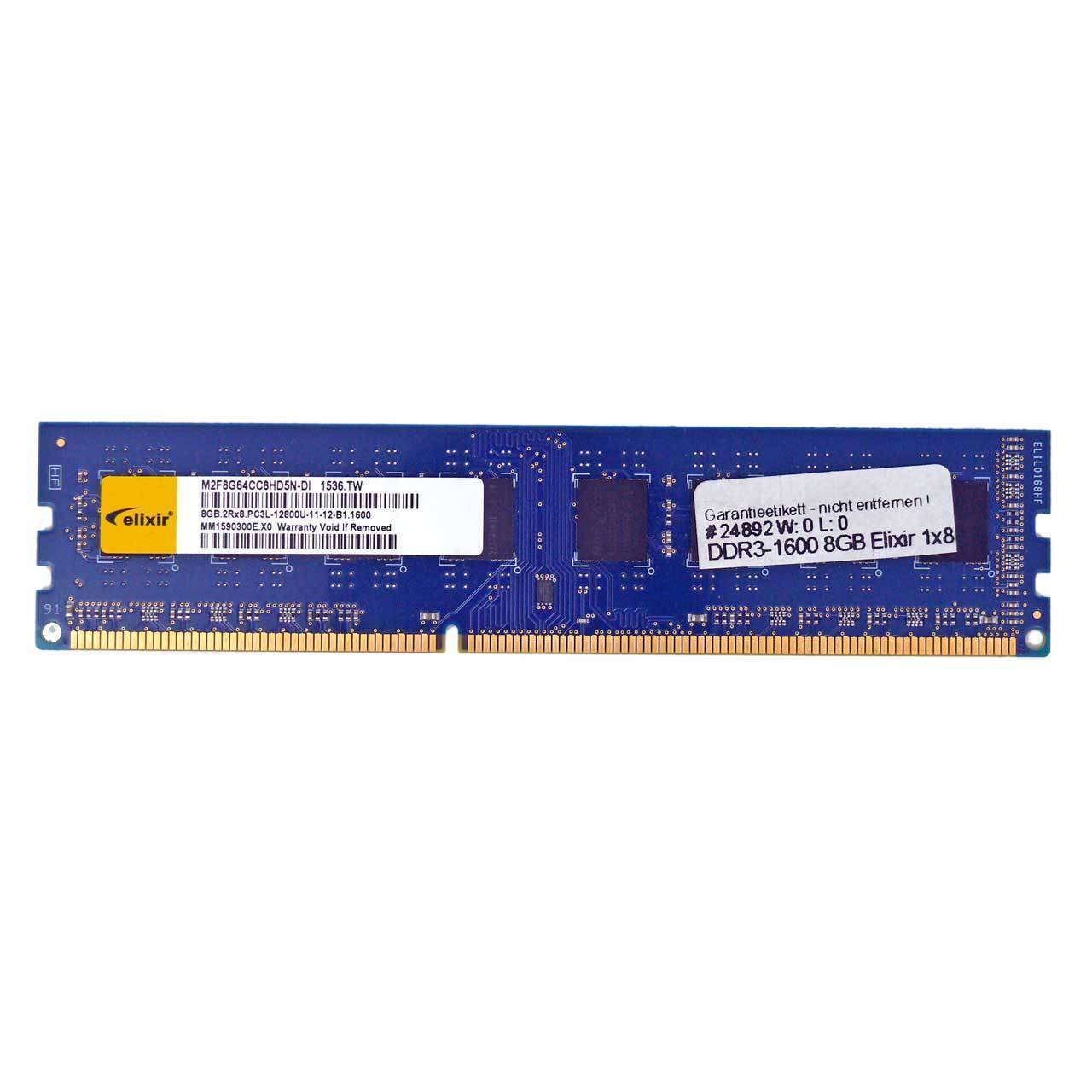 Speicher DDR3-1600 8GB Elixir 1x8GB gebrauch
