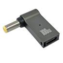 KAB USB-C PD Buchse-> 55/25 90° 100W Alu