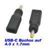 DC Adapter USB-C Buchse auf 4.0x1.7mm