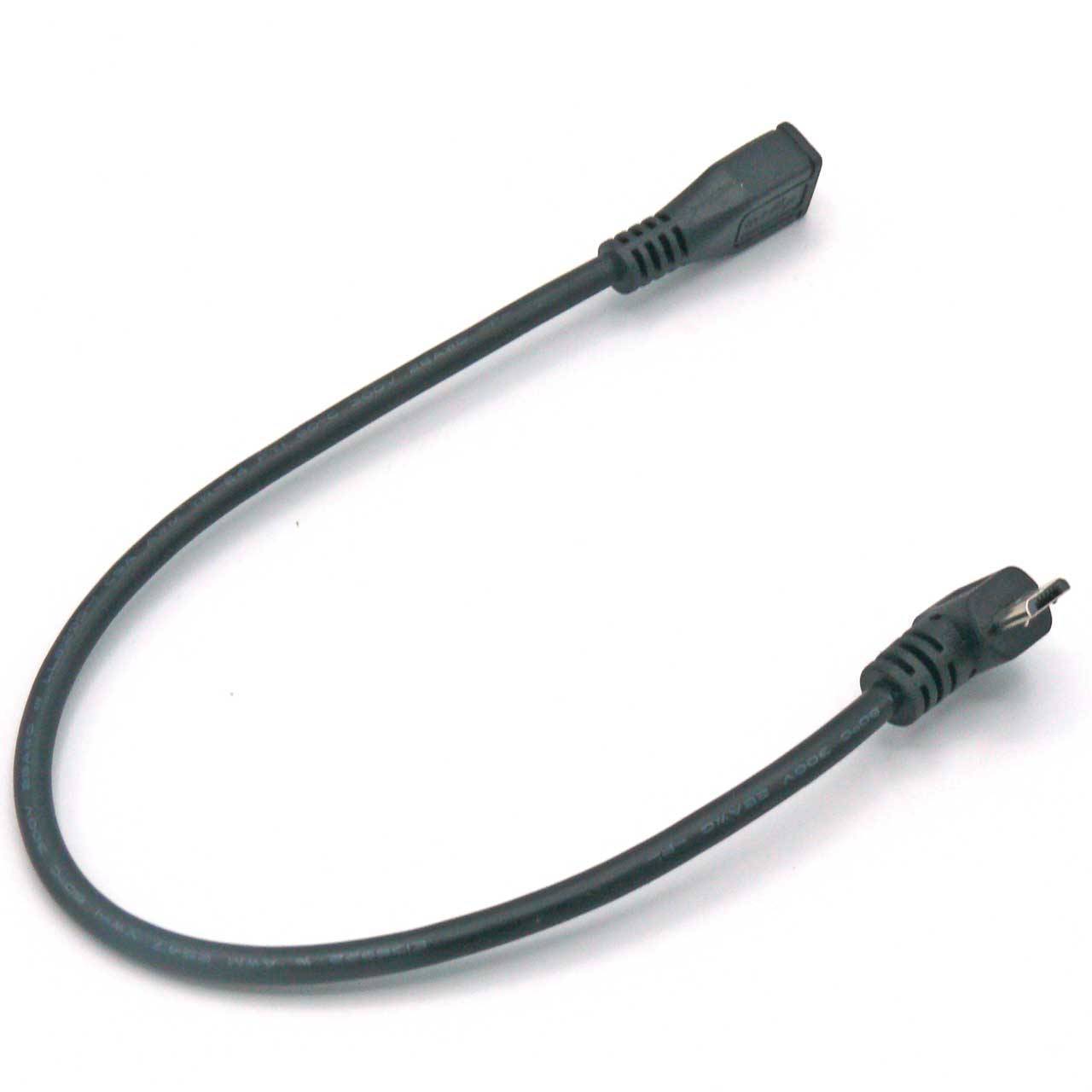 USB micro w auf m Winkel links (L) 25cmVerlängerung