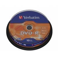 Rohling DVD-R 4,7 Verbatim 16x 10er Spindel