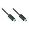 USB-C auf C 3.1 Kabel 0.5m m/m schwarz