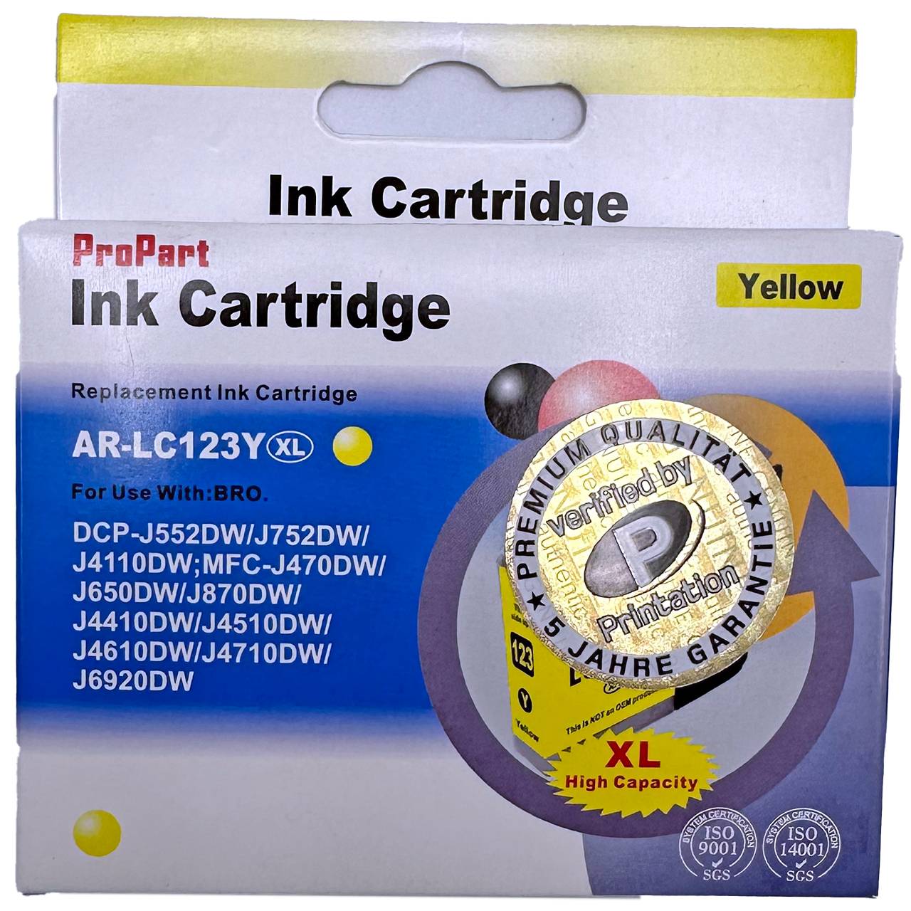 kompatible Tinte Brother LC-123Y yellow kompatibel