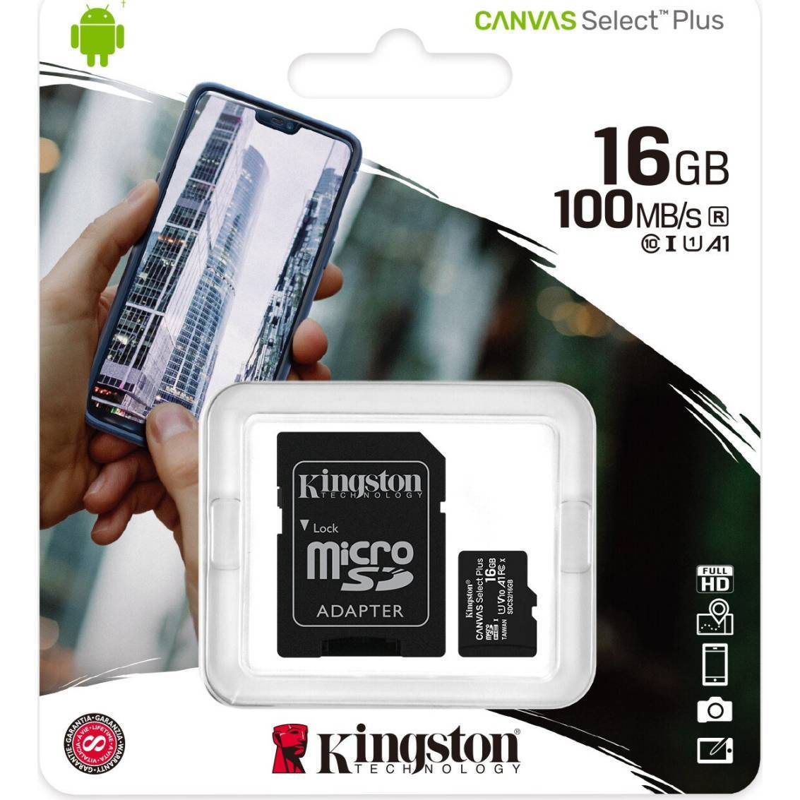 SD Speicherkarte 16GB Micro Kingston 100MB/s