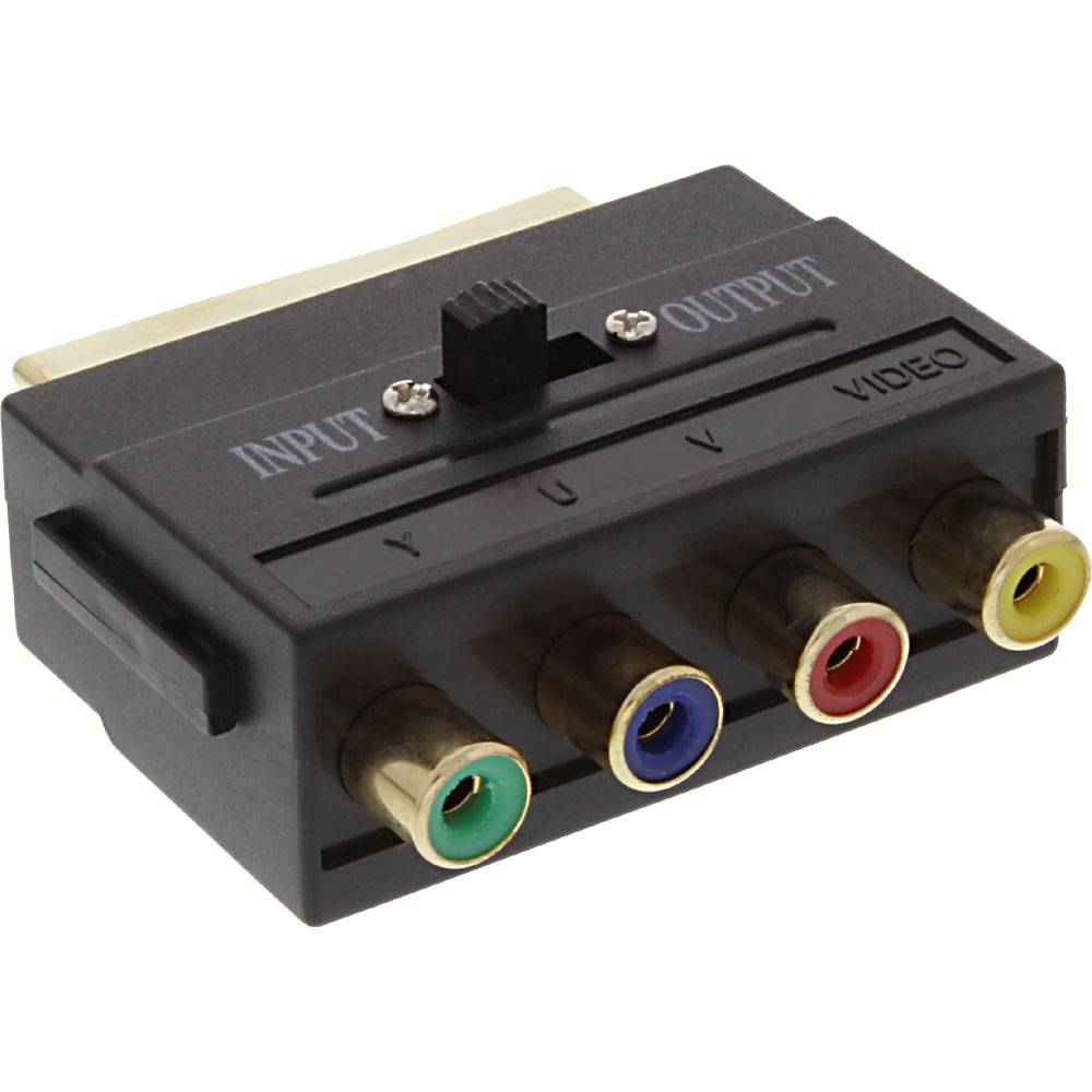Kabel SCART Scart Adapter Scart Stecker an 4x Cinch Buchse (RGB+Composite)